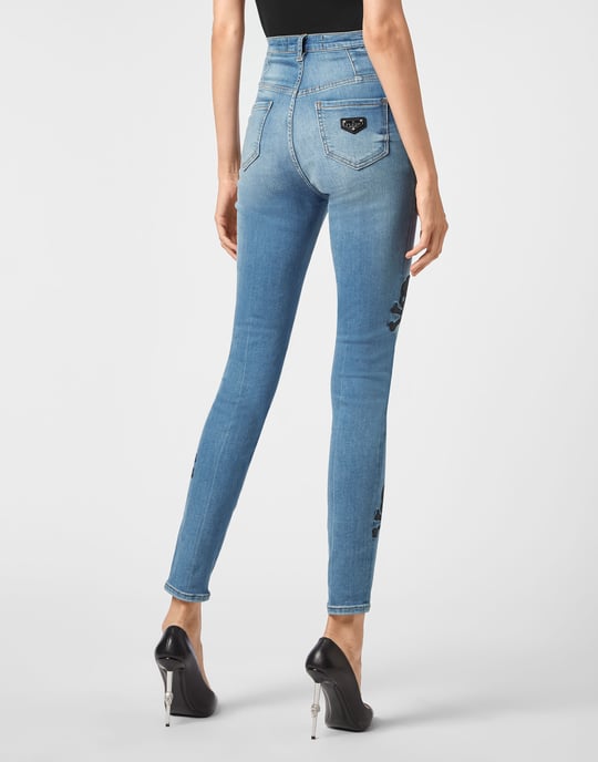 Jegging De Cintura Alta Skull - Image 3