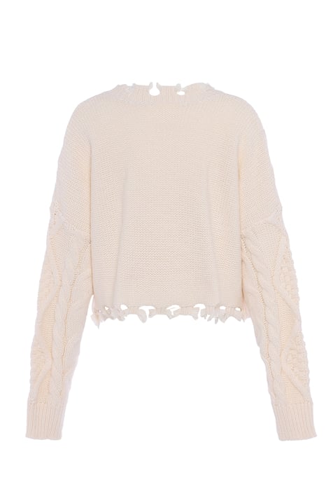 Mymo Knitted pullover women off-white - Image 2