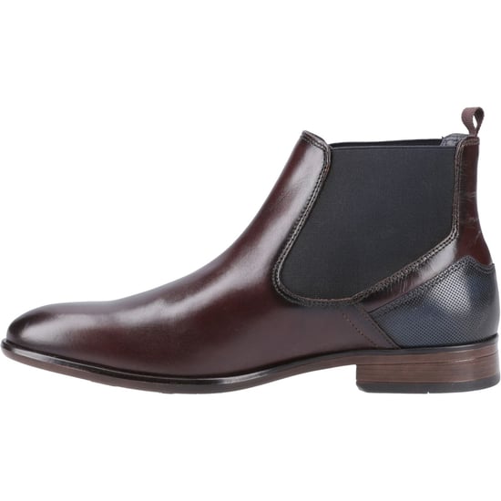Pod Frank Leather/Textile Men's Chestnut Boots - Image 4