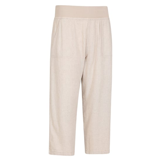 Mountain Warehouse Womens/Ladies Skye Linen Blend Capri (Beige) - Image 4