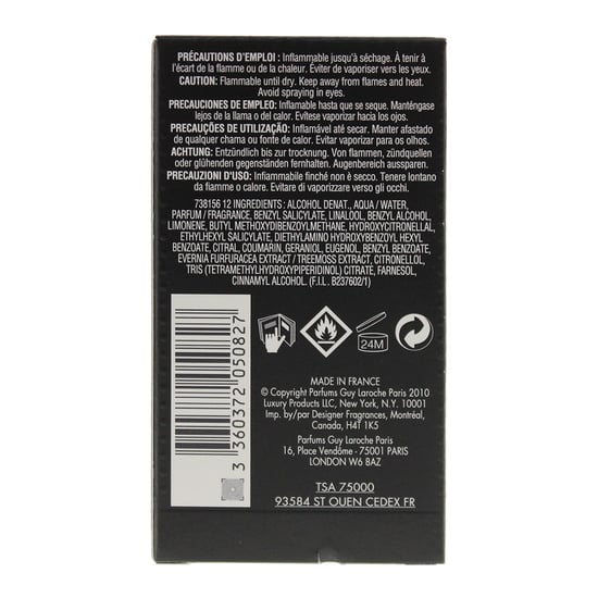 Guy Laroche Drakkar Noir Eau de Toilette 30ml Spray For Him