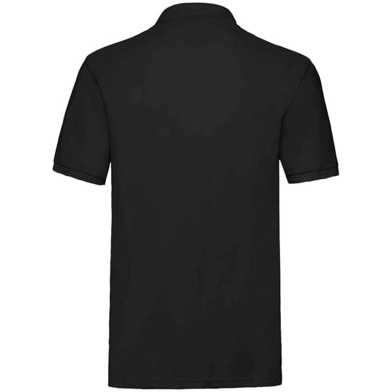 Fruit of the Loom Mens Premium Cotton Pique Polo Shirt (Black) - Image 2