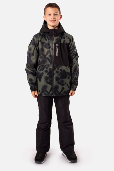 Misfit Vandal Print Jacket Dark Khaki