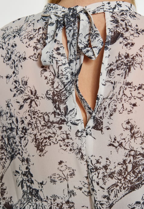 Dreimaster Blouse women black white - Image 5