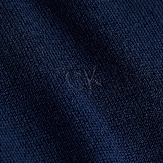 Jersey de lana merino para hombre de Calvin Klein en azul marino - Image 5