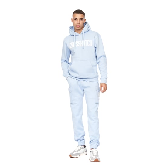 Crosshatch Mens Holdouts Hoodie (Light Blue) - Image 4
