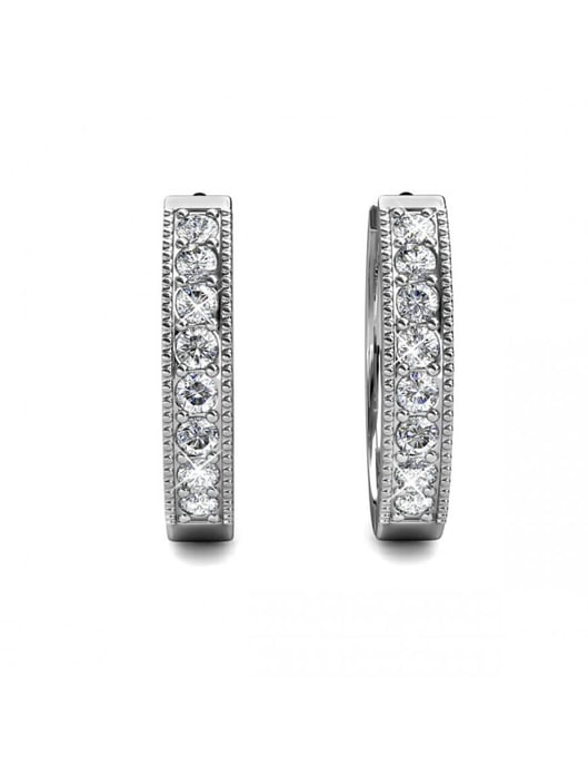 Pendientes Eclat - Plata y Cristal - Image 3