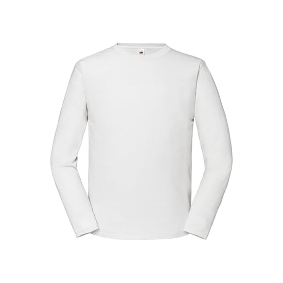 Fruit of the Loom Mens Iconic Premium Plain Long-Sleeved T-Shirt (White) - Image 1