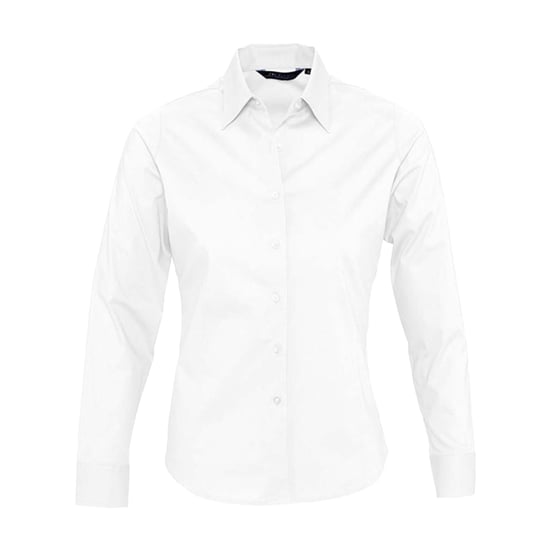 SOLS Womens/Ladies Eden Stretch Long-Sleeved Business Shirt (White) - Image 1