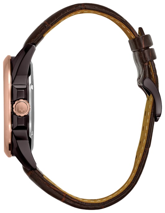 Bulova Automatic Men's Brown Watch 98A165 - Image 2