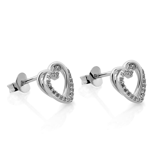 Orphelia 'Ariana' Women's 925 Sterling Silver Stud Earrings - Silver ZO-7482 - Image 1