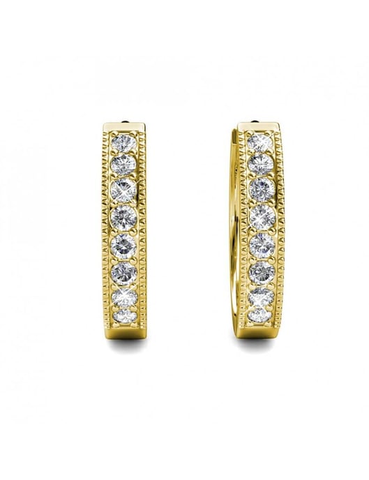 Pendientes Eclat - Oro y Cristal - Image 3
