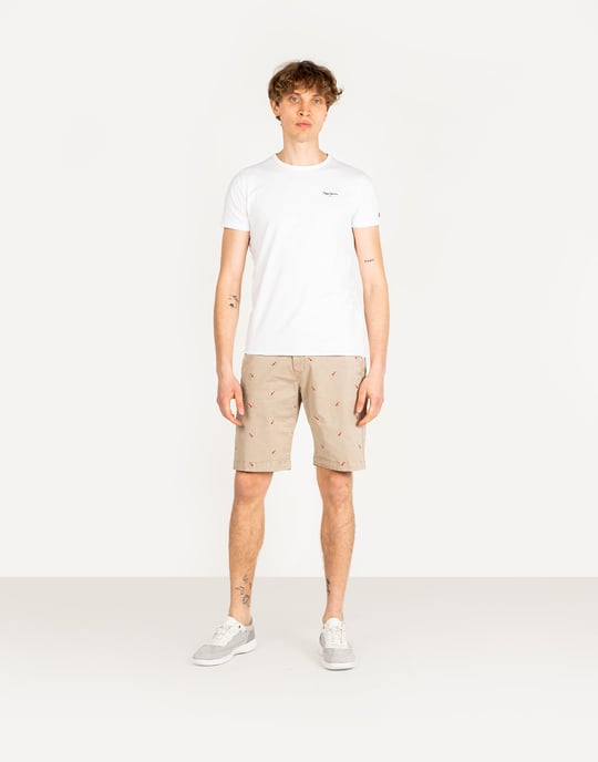 Pepe Jeans Pantalón Corto Miles Short Icon Hombre Beige - Image 2