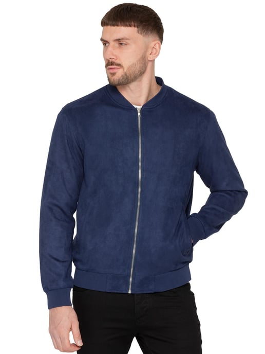 Enzo Milano Chaqueta bomber de ante para hombre - Image 2