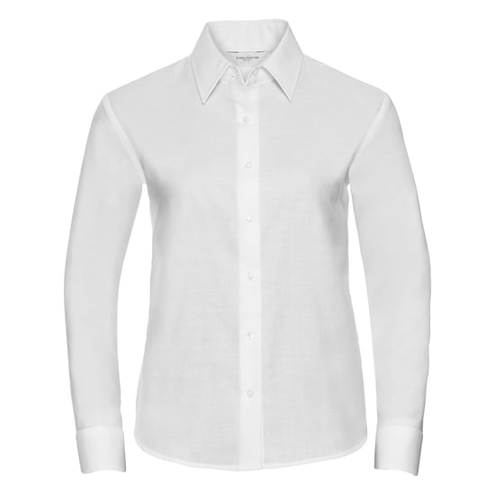 Russell Womens/Ladies Oxford Easy-Care Long-Sleeved Shirt (White) - Image 1