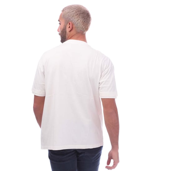 Camiseta de algodón con cuello redondo y collar extraíble en color blanco - Image 2