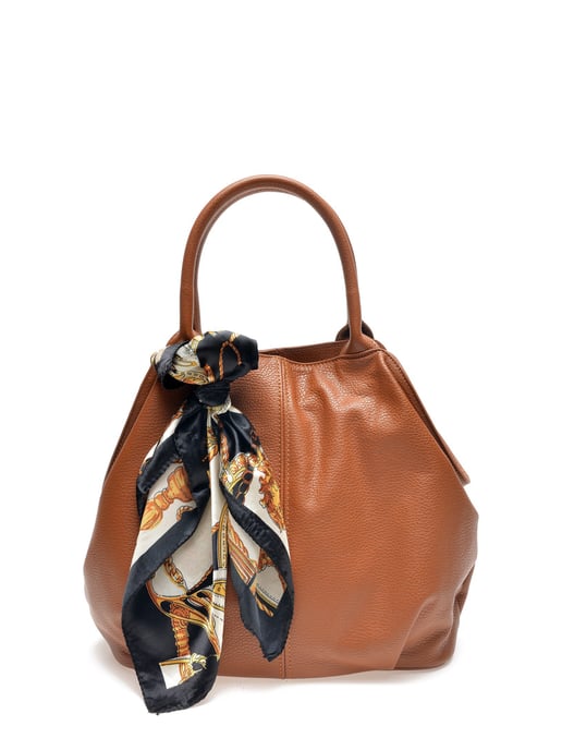 Carla Ferreri SS22 CF 1750 Brown Leather Bag - Image 1