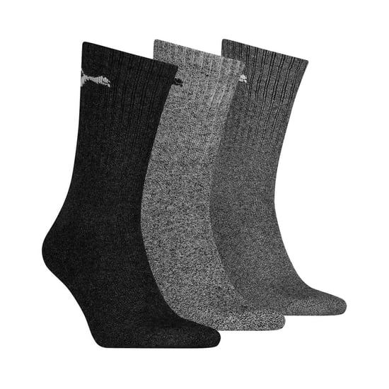 Puma Unisex Adult Crew Sports Socks (Pack of 3) (Grey) - Image 2