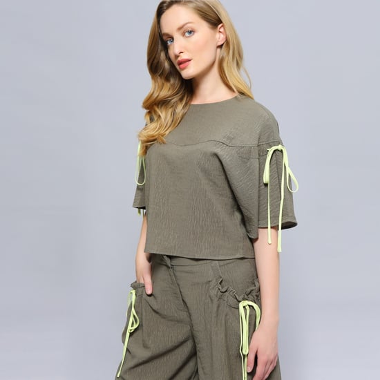 Tulip sleeves crop top - Image 4