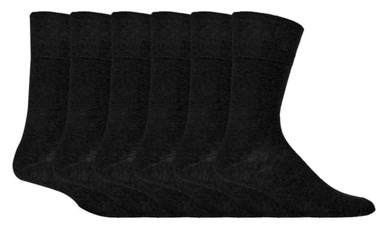 Calcetines diabéticos no elásticos para hombre, pack de 6, con costuras en los dedos unidas a mano - Image 1