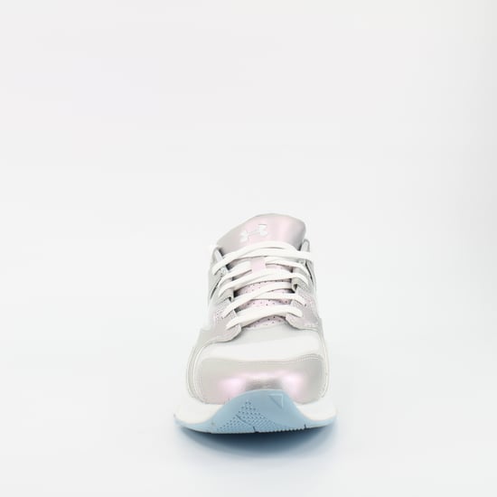 Under Armour Forge 96 HL Irid Womens Synthetic Lace Up Trainers 3022812 100