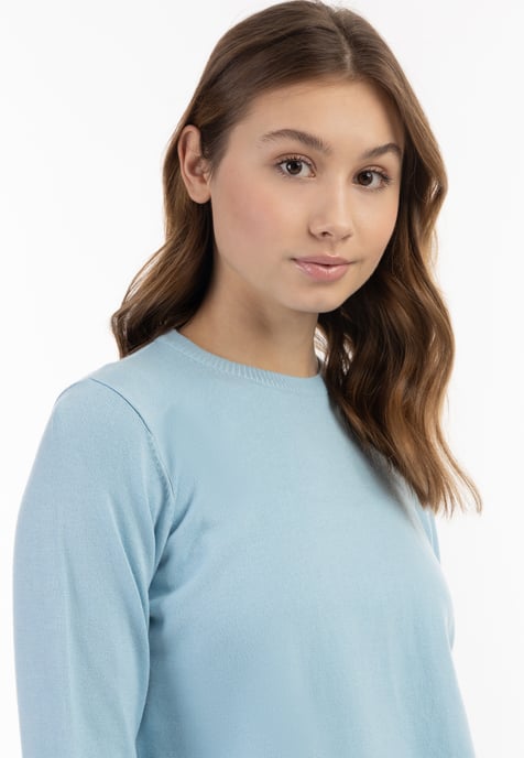 Mymo Knitted pullover women light blue - Image 5