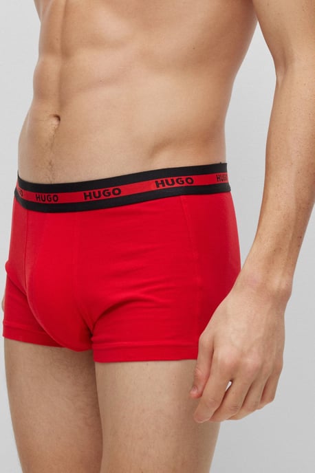 HUGO 3 Pack Men's Cotton Planet Trunk