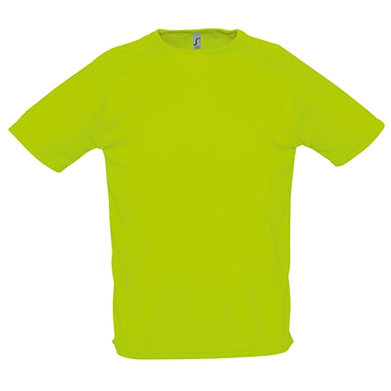 SOLS Mens Sporty Raglan T-Shirt (Neon Green) - Image 1