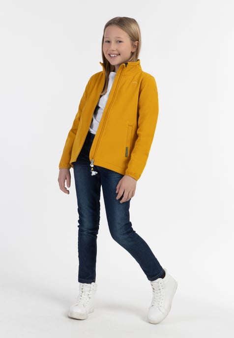 Schmuddelwedda softshell jacket Girls mustard - Image 2