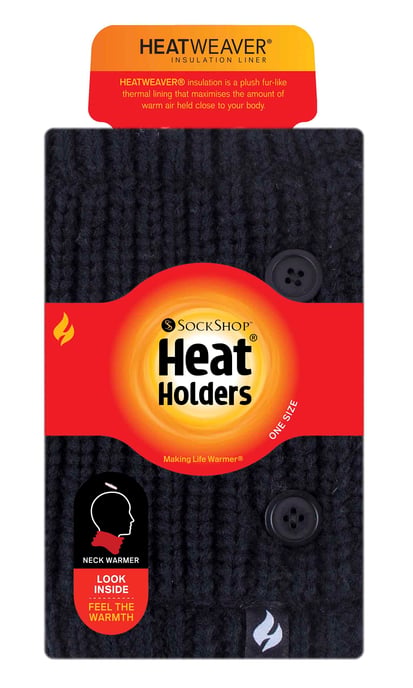 Heat Holders - Fular Térmico de Vellón para Cuello de Mujer con Botón - Image 2
