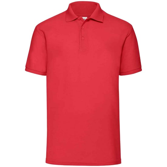 Fruit of the Loom Mens 65/35 Polo Shirt (Red) - Image 1