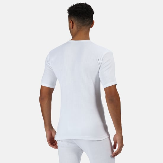 Regatta Mens Thermal Underwear Short Sleeve Vest / T-Shirt (White) - Image 3