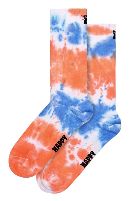 Calcetines Tie Dye | Calcetines Happy | Calcetines Multicolor Transpirables y Divertidos | Calcetines de Regalo - Melocotón - Image 1