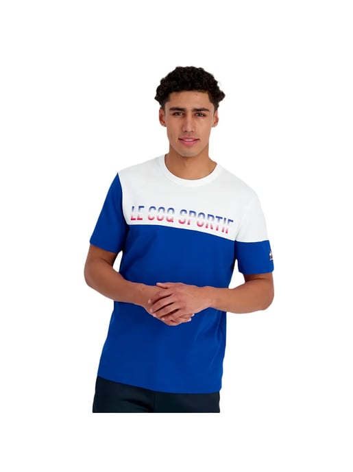 Camiseta tricolor Le Coq Sportif para hombre - Image 1