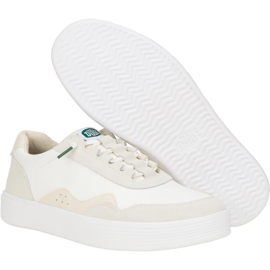 HEYDUDE Hudson Classic Suede Men's Light Beige/White Trainers - Image 3