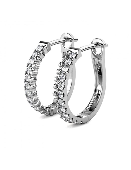 Pendientes Aleah - Plata y Cristal - Image 4