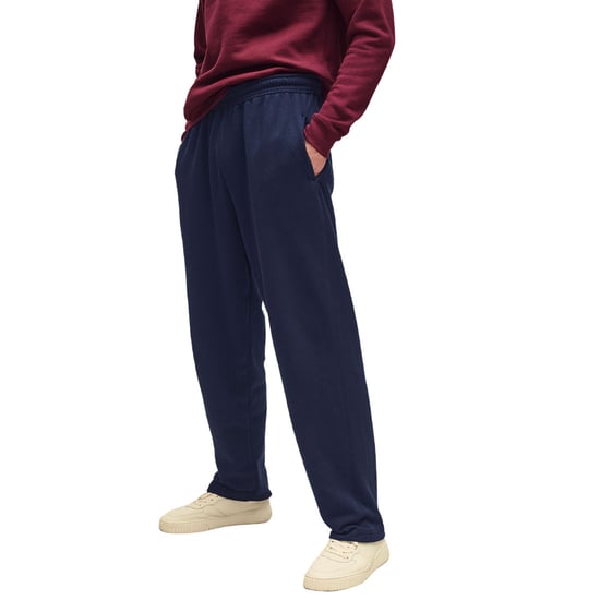 Fruit of the Loom Mens Classic 80/20 Jogging Bottoms (Deep Navy) - Image 2