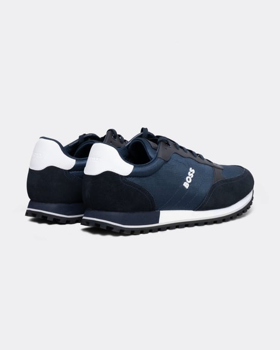 BOSS Orange Parkour L Mens Running Style Trainers In Mixed Materials With Logo Details NOS