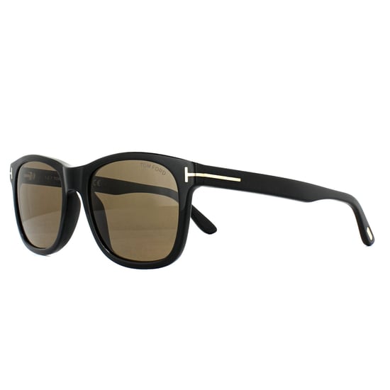 Gafas de sol Tom Ford 0595 Eric 01J Negro Brillante Marrón - Image 2