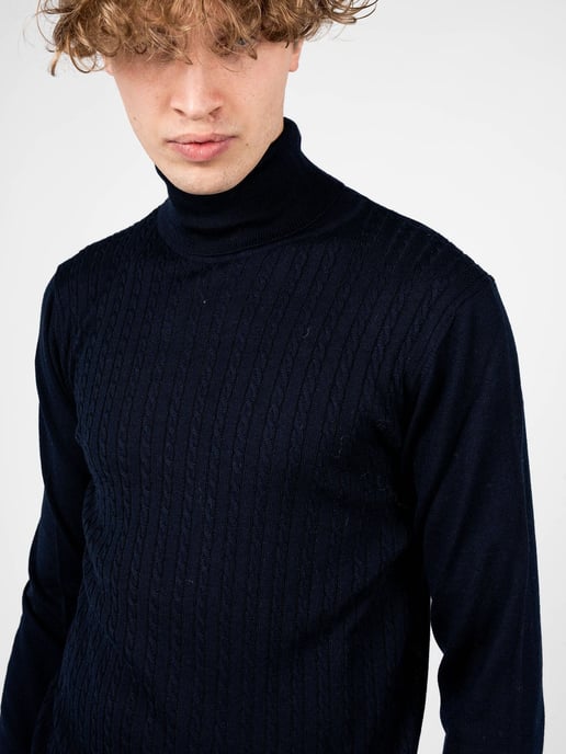Xagon Man Suéter del hombre azul oscuro - Image 6