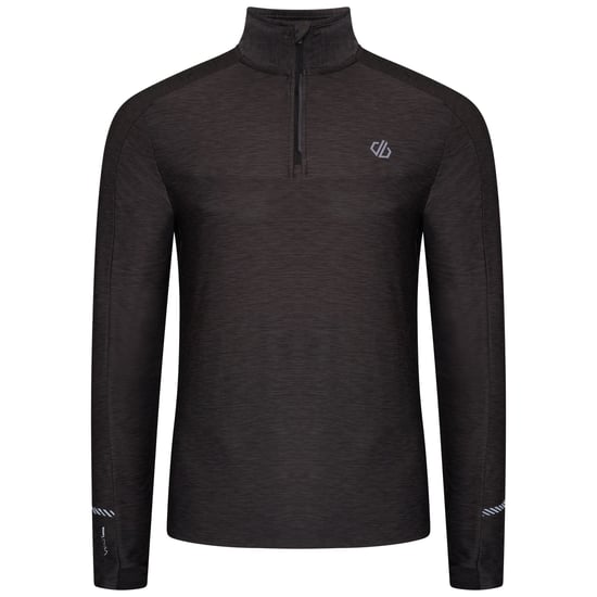 Dare 2B Mens Power Up II Lightweight Jersey (Black Marl)