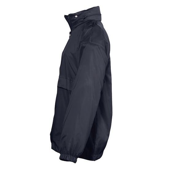 SOLS Kids Unisex Surf Windbreaker Jacket (Water Resistant And Windproof) (Navy) - Image 3