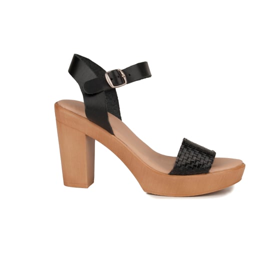 Confortable heel sandal Montevita in Black