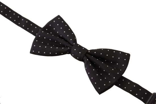 Corbata de hombre Papillon ajustable de seda 100% gris de Dolce & Gabbana - Image 2