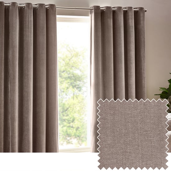 Cortinas Ojal de Chenilla Pesada para Oscurecer la Habitación - Image 5