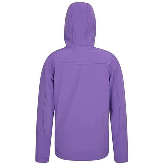 Mountain Warehouse Childrens/Kids Exodus Water Resistant Soft Shell Jacket (Purple) - Image 2