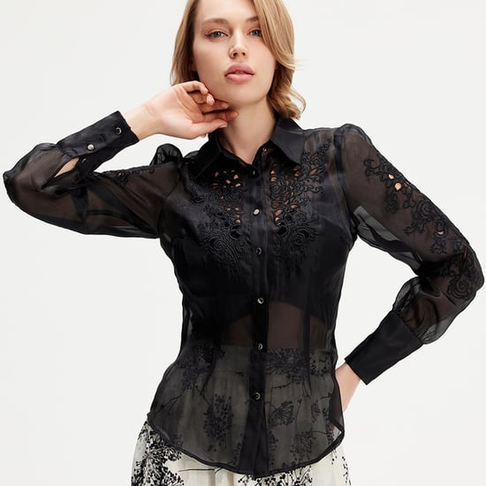 Embroidered Organza blouse - Image 1