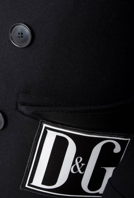 Dolce & Gabbana Men's Navy Wool Coat - Image 4