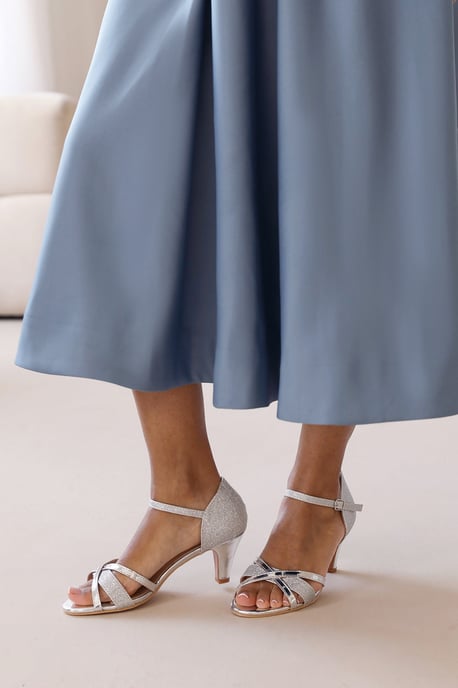 Wheres That From Womens 'Reese' Mid High Heel With Buckle Ankle Strap