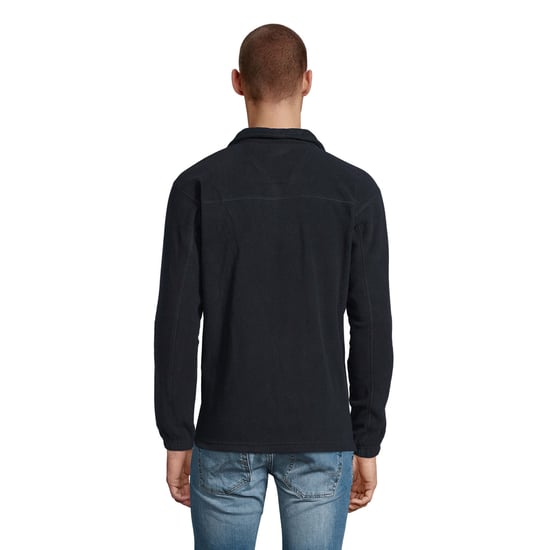 SOLS Unisex Adult Ness Half Zip Fleece Top (Navy) - Image 2
